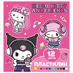 Пластилин 12цв. "Куроми" 240 гр, стека пластиковая, коробка (Центрум)