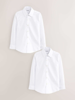 Рубашка школьная для мальчика Next 482-636, 2 шт., Белый