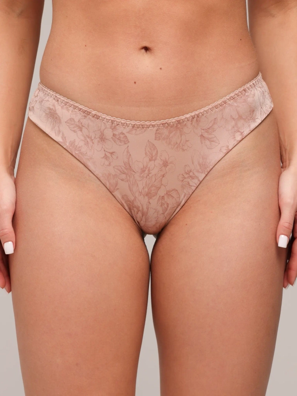 Трусы Zebra бразилиана (принт/телесный)