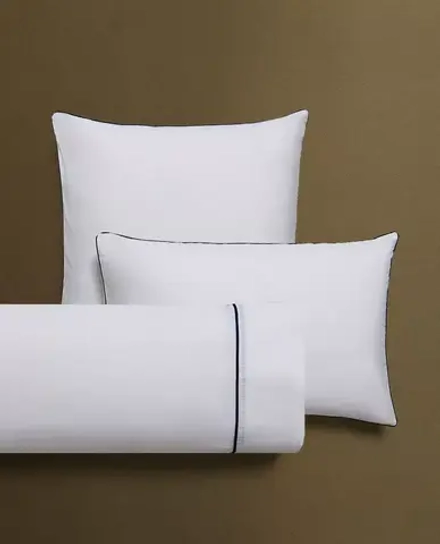 ZARA HOME НАВОЛОЧКА С КАНТОМ, СИНИЙ