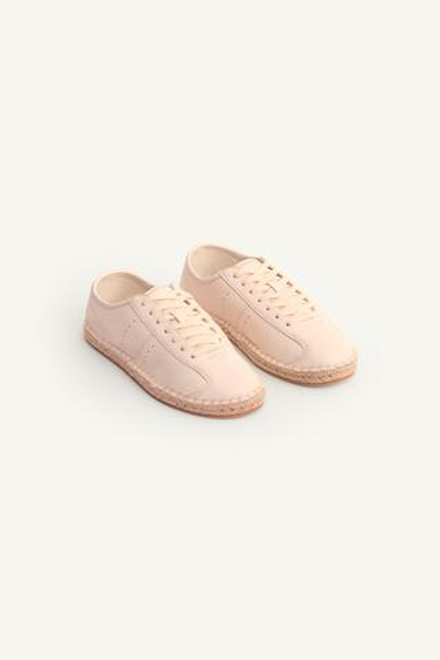 ZARA КОЖАНЫЕ КРОССОВКИ, РОЗОВЫЙ