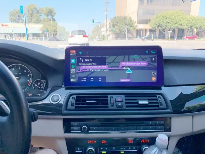 Магнитола для BMW 5 (F10) 2010-2012 CIC - Kuberg MKD монитор 12.3", Android 11, Быстрая, CarPlay, 4G SIM-слот