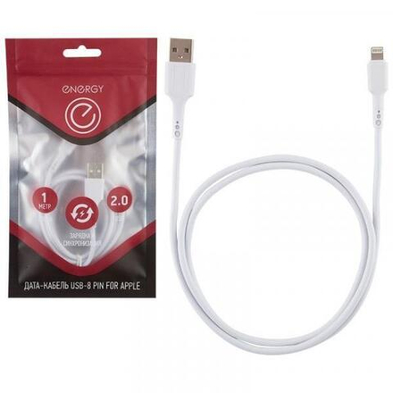 ENERGY ET-05 Кабель USB - Lightning 1м белый