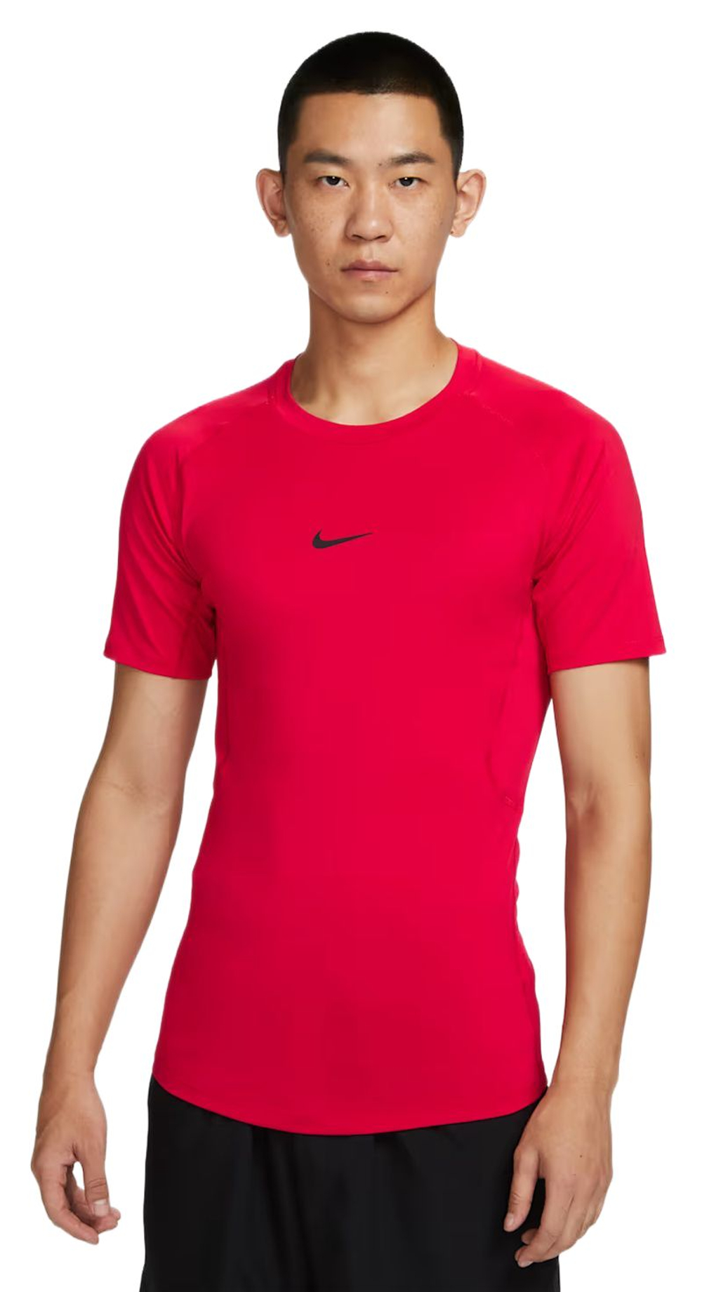 Компрессионная одежда Nike Pro Dri-FIT Tight Short-Sleeve Fitness - university red/black
