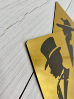 Комплект табличек для туалета WC - 01