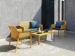 Комплект пластиковой мебели Nardi Net Relax, горчичный
