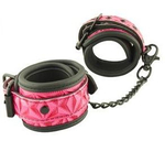 Розово-черные оковы на ноги Ankles Cuffs (Цвет: розовый с черным)