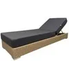 Шезлонг с матрасом Mantera, бежевый, серый