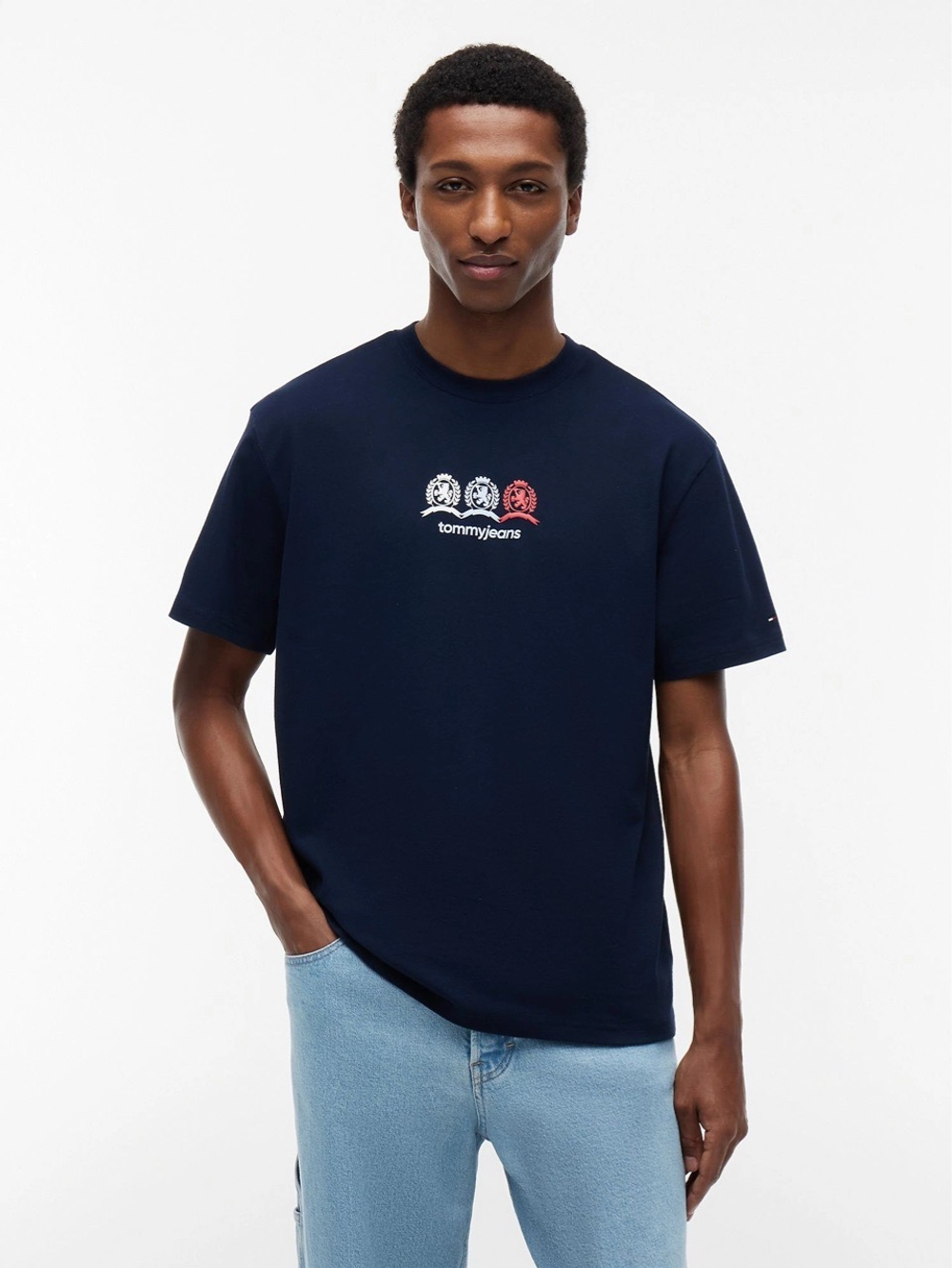 Футболка Tommy Jeans Multi-Crest Logo Dark Navy