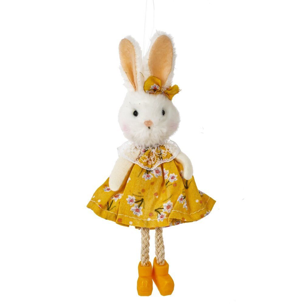 GAEM Изделие декоративное подвесное "Зайка" (блок 6шт), L4 W3 H15 см, 3в.