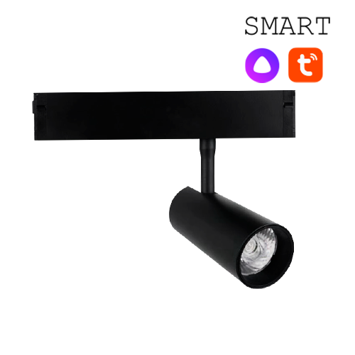 COLIBRI SMART трековый светильник RIO черный, 12W, 2700-6000K, 1100ЛМ, D50*100, 20 шт/кор