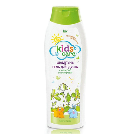 Шампунь и гель для душа Kids Care с чередой и шалфеем 400 мл