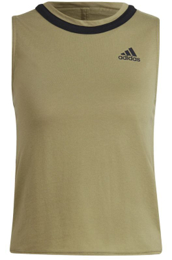 Женский топ теннисный Adidas Club Knot Tank W - orbit green/black