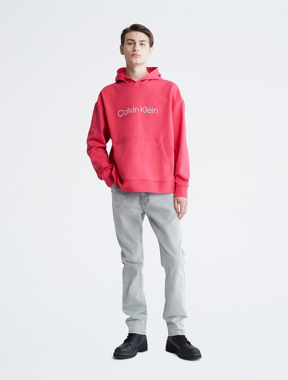 Худи Calvin Klein Relaxed Fit Standard Logo Pink Splendor