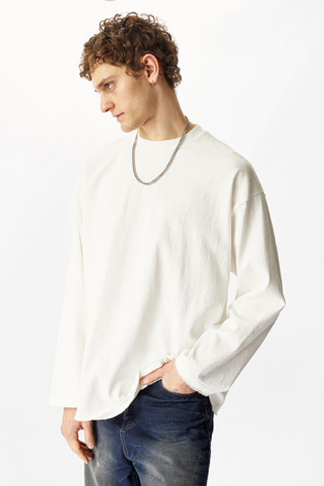 Белый лонгслив Votus