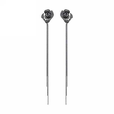 Серьги-пуссеты розы