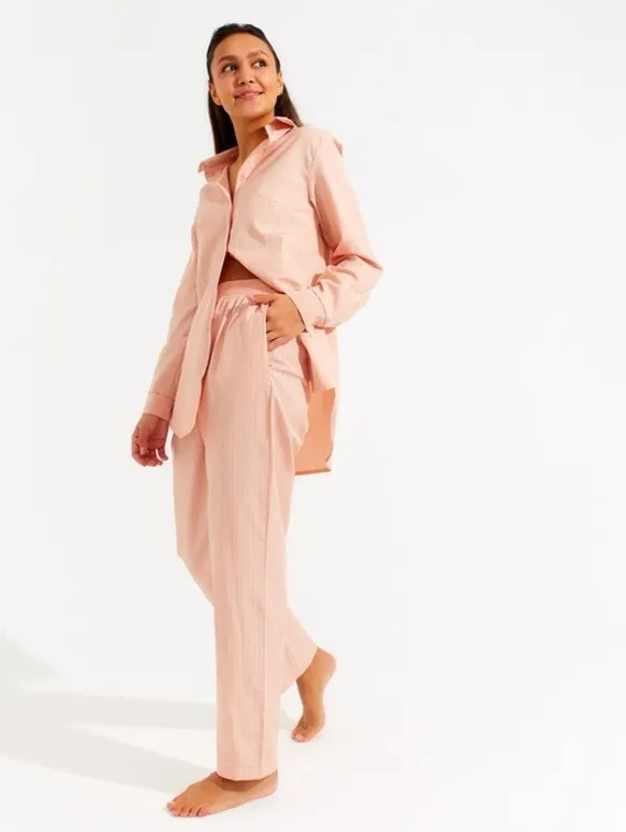 Брюки женские MINAKU: Home collection цвет персиковый, р-р 48