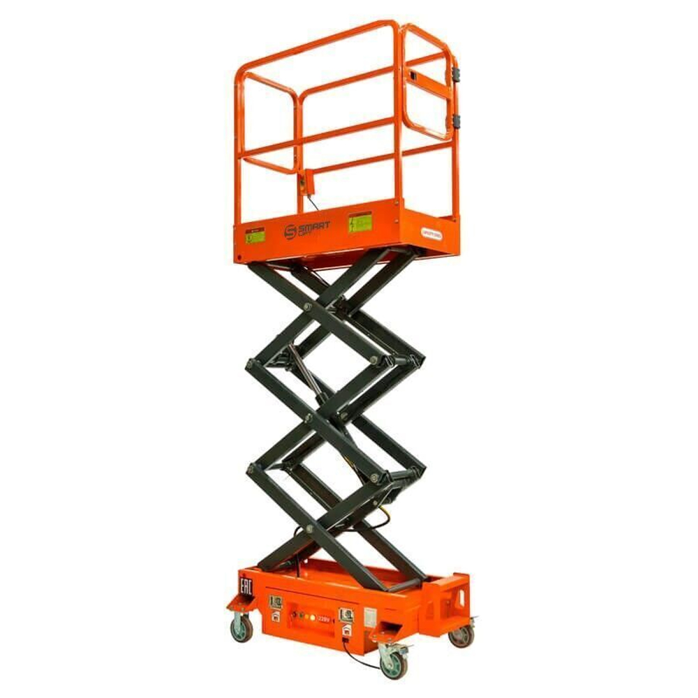 Подъемник ножничный несамоходный SJY-0.3-3.9 (220 В, 300 кг, 3,9 м) SMARTLIFT (SMART)