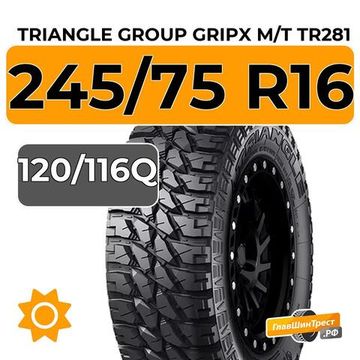 Triangle Group GripX M/T TR281 245/75 R16C 120/116Q