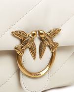 кожаная сумка через плечо love mini puff cl pltt Pinko - белый(100039 A0F2)