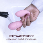 Розовый вибратор 12,5см в трусики с пультом ДУ Selove DuoFlex Flexible Wearable Vibrator Pink