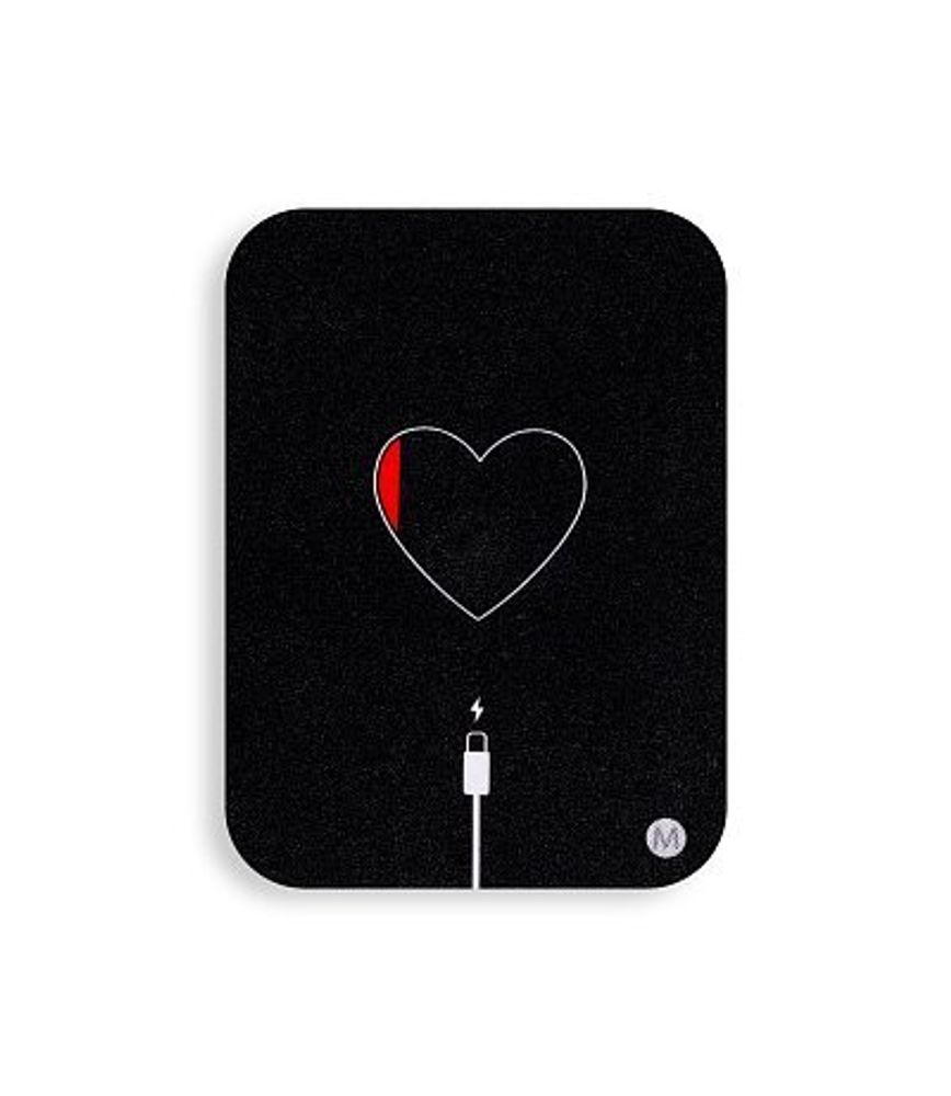 Стикер-самоклейка «Сердце на зарядку» (чип MF-3.2) 15566