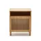 Beyla Прикроватная тумбочка из массива ясеня с дубовым шпоном, 53 x 62 см