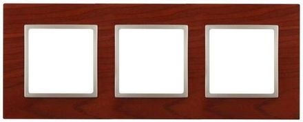 Рамка 3-м 14-5303-08 дерево Elegance вишня+шампань ЭРА Б0034579