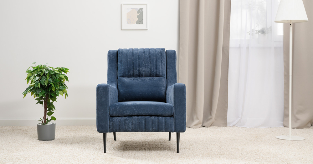 Изабель кресло для отдыха Арт. ТК 739 Романс нейви темно-синий