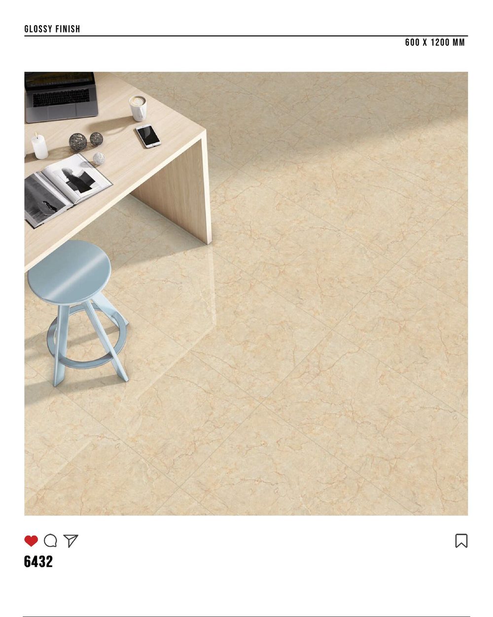 Керамогранит glossy №5, 60х120, 6432