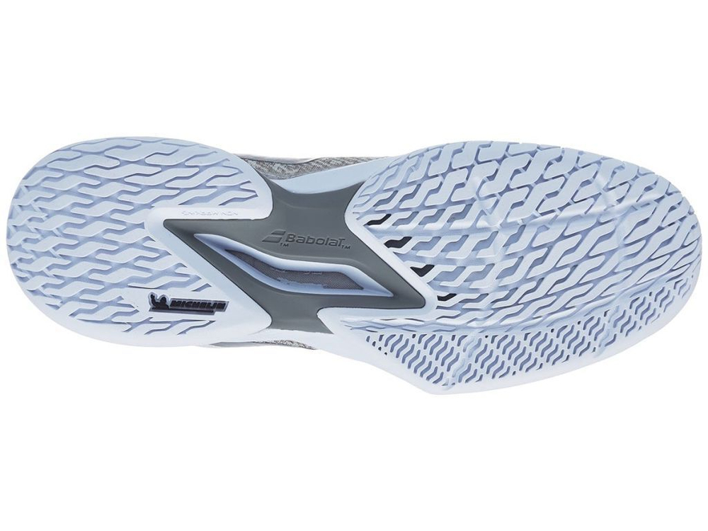 Мужские кроссовки теннисные Babolat Jet Mach 3 All Court Men - white/silver