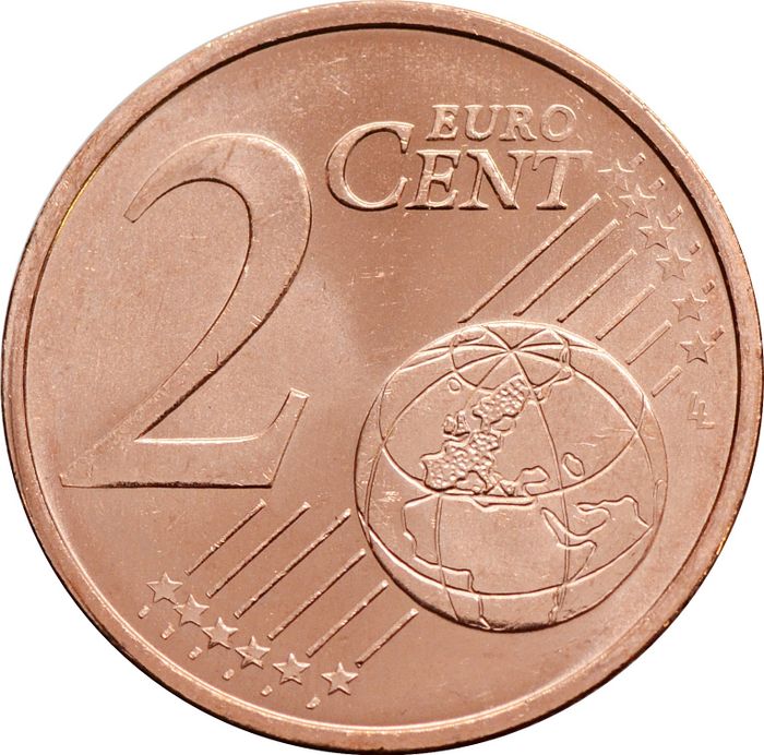 2 евроцента 2008 Португалия (2 euro cent)
