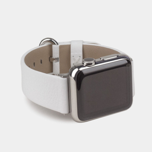 Ремешок для Apple Watch 44/45/46 mm из кожи теленка, белого цвета
