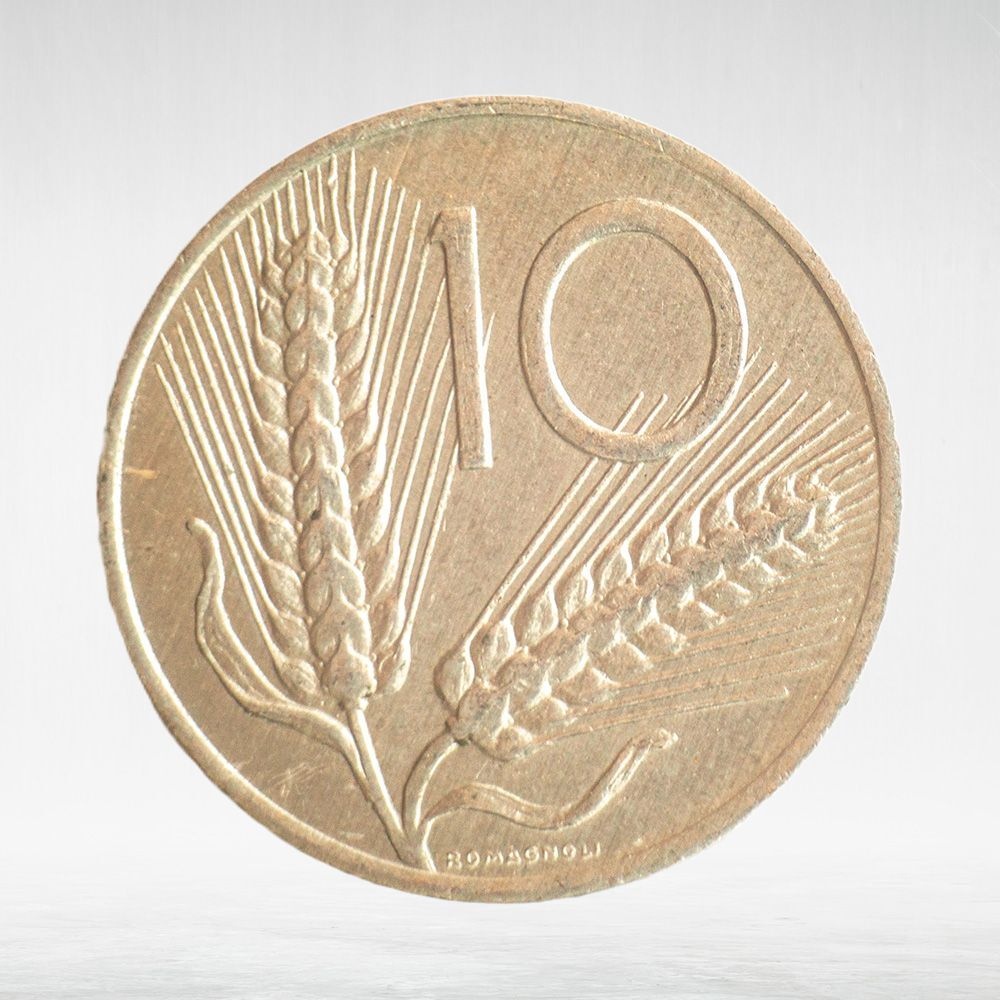 Italy 10 Lire 1986 R, VF
