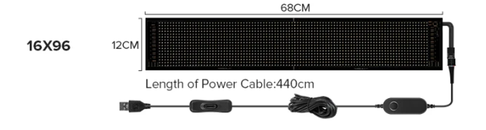Гибкая светодиодная панель Bluetooth APP USB 5 В