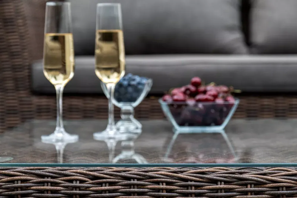 "Капучино" лаунж-зона из искусственного ротанга, цвет коричневый