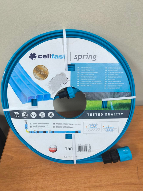 Перфорированный поливочный шланг 1/2'', 15.0 м Cellfast SPRING