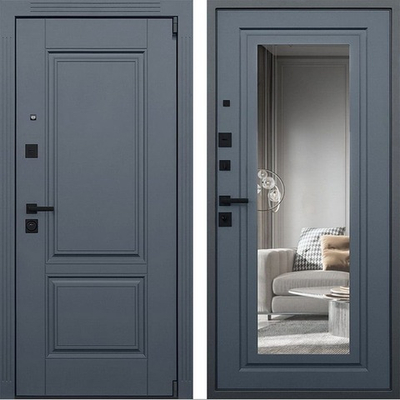 Входная дверь 1064 с зеркалом