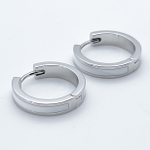 Ювелирные швензы Конго с родиевым покрытием, белая эмаль, размер 20 мм, цена за пару