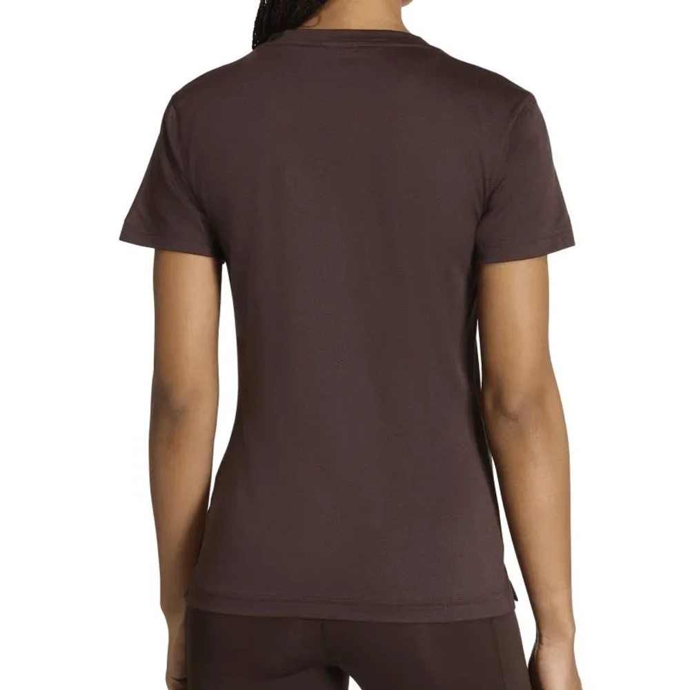 Женская теннисная футболка Adidas V-Neck - aurora cofee/brown