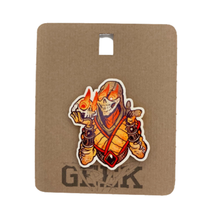 Деревянный значок Скорпион