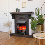 Каминокомплект Real Flame Corfino NT с очагом Fobos Lux Black (без пульта)