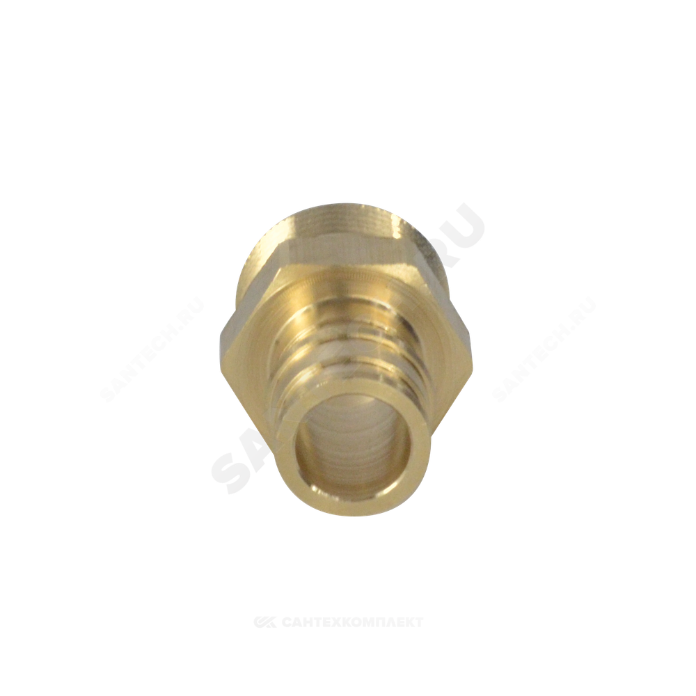 Муфта для PE-X труб радиальная латунь Дн 25х3/4" НР РОС