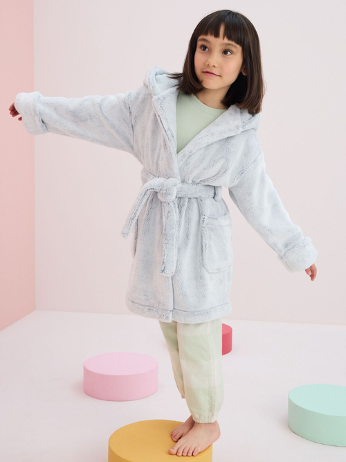 Халат для девочки Next 810-562, Светло-серый