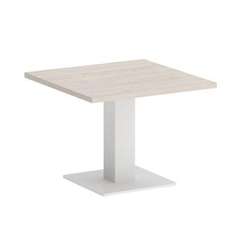 Onix Direct Стол журнальный квадратный O.SJ-2 Денвер Светлый/Металл Белый 600*600*450