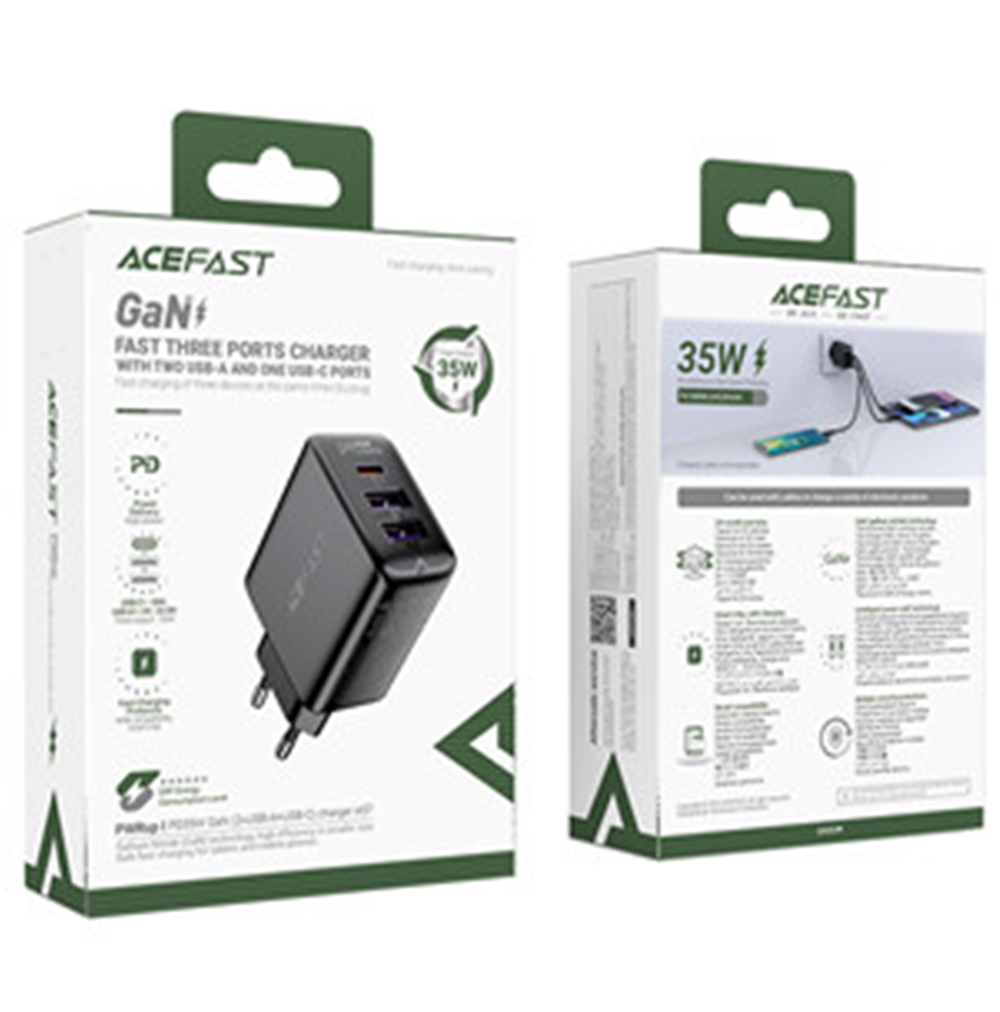 A57 PD35W GaN (2*USB-A+USB-C) charger (EU)