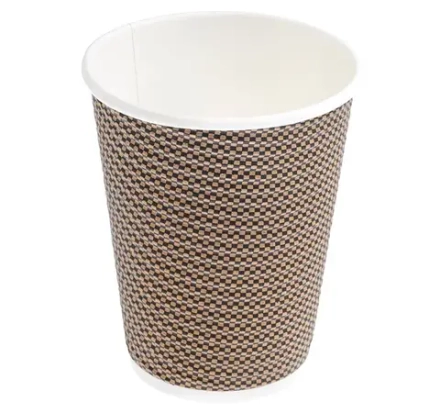 Стакан 300 мл бумажный Complement d=90 мм гофрированный Клетка D