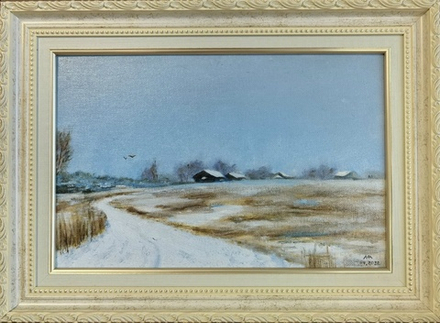 Зима за городом.