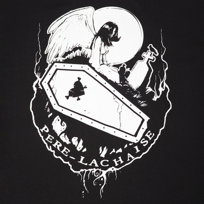 Футболка "Père Lachaise" OVERSIZE черная