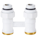 Узел нижнего подключения Royal Thermo прямой 1/2quot;х3/4quot; EK (белый)